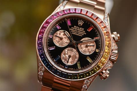 rolex daytona everose rainbow prezzo|rolex daytona price list.